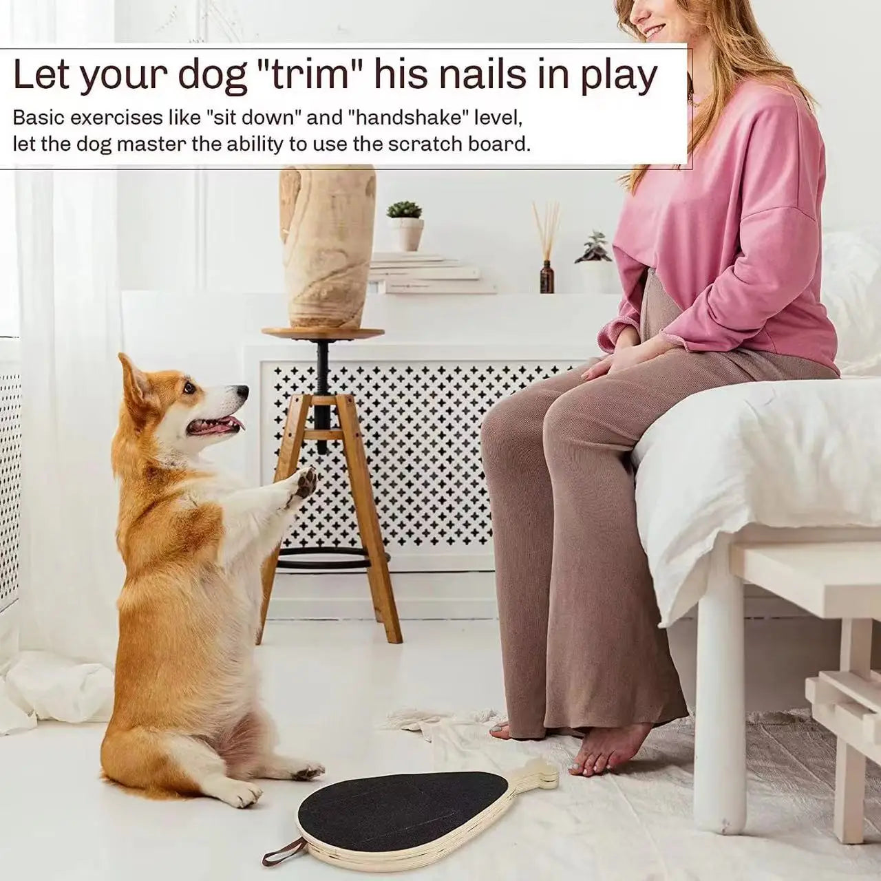 Chicken Leg Drumstick Shaped Wooden Dog Nail Scraper, Can Be Pulled Nail Repair Scraper, Pet Supplies, Feeding Toys, Cat Toys